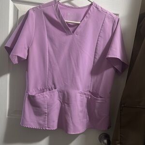 FIGS Lavender Scrub Top